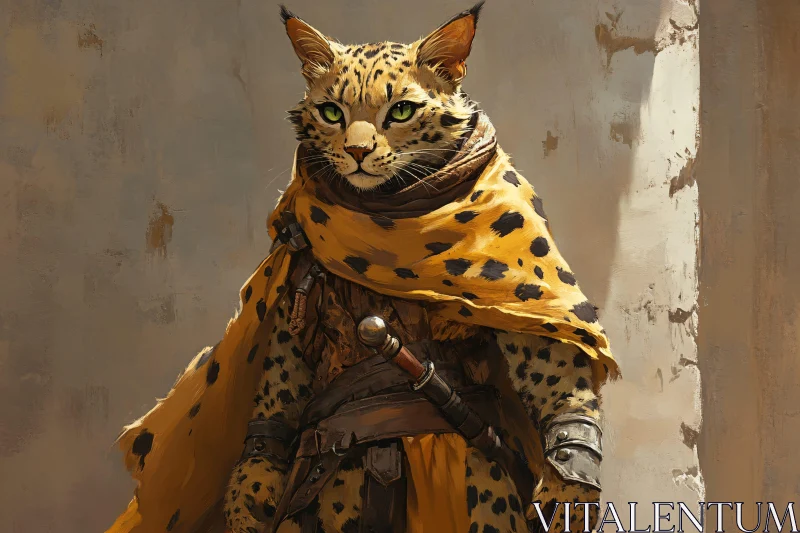 Armored Cat Character AI Image