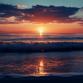 Golden Hour at Sea