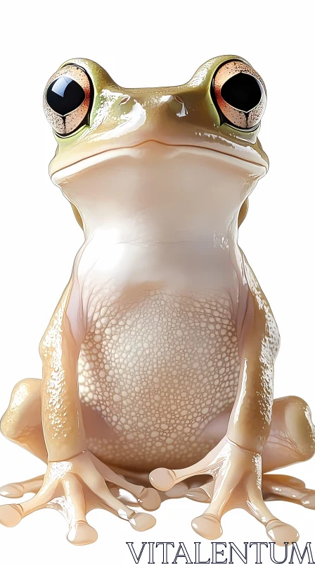 AI ART Detailed Frog Portrait