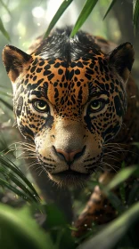 Wild Jaguar Stealth in Nature