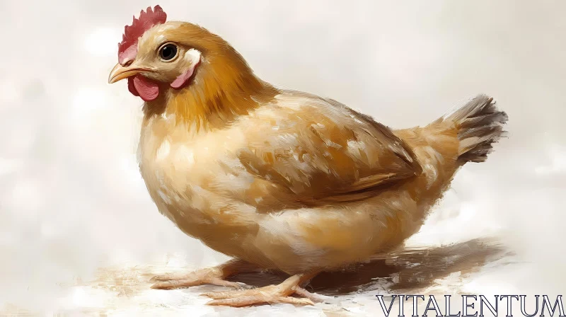 AI ART Graceful Chicken Portrait