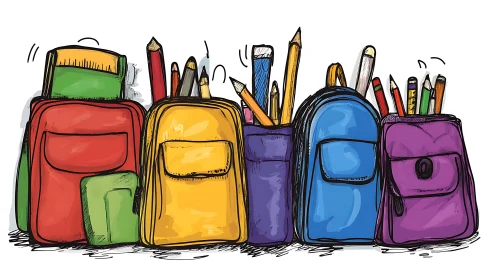 Whimsical Backpacks Art for Education