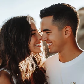 Smiling Couple in Love