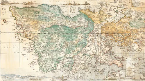 Historical Cartography: An Old World Map