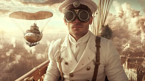 Retro-Futuristic Airship Voyage