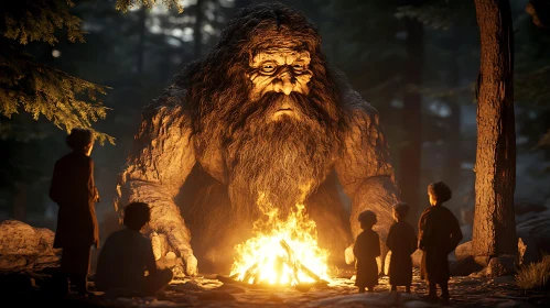 Legend of Bigfoot: A Campfire Encounter