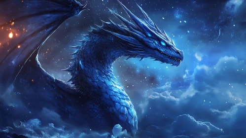 Blue Dragon Among the Stars