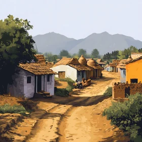 Rural Village Landscape