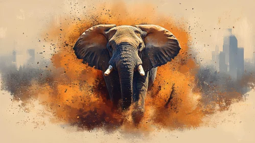 Majestic Elephant Artwork