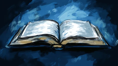 Artistic Rendering of an Open Book