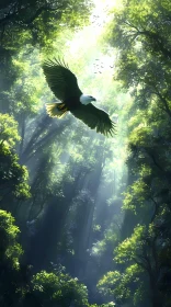 Majestic Eagle in Forest