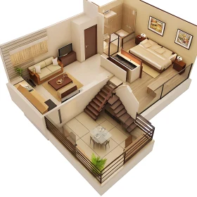 Apartment Interior Design Blueprint