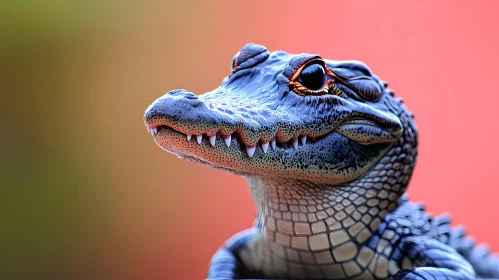 Young Alligator Detailed Portrait