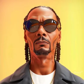 Snoop Dogg Styled Digital Illustration