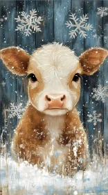 Snow-Kissed Calf Artwork