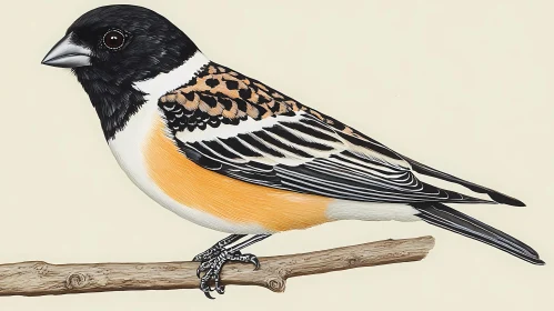 Colorful Illustrated Bird