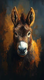 Artistic Donkey Portrait