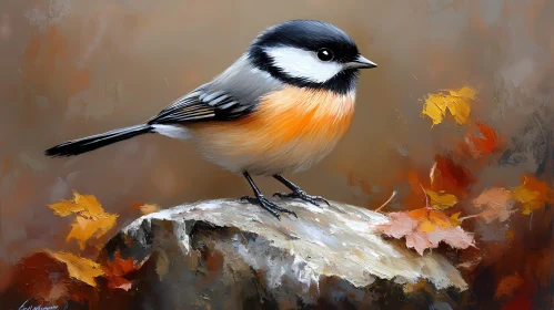 Charming Autumn Bird Portrait