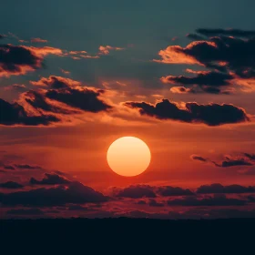 Fiery Sky at Sunset