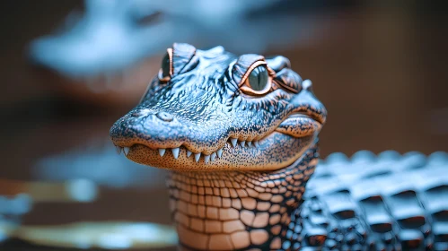 Intricate Alligator Head Study