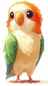 Colorful Parrot Art with Expressive Eyes