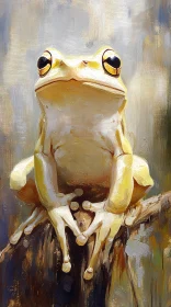 Yellow Frog Portrait