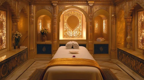 Golden Spa Room: A Sanctuary of Peace