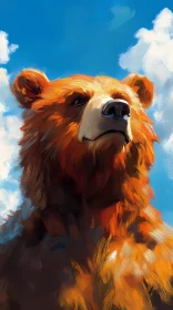 Artistic Portrait of a Bear