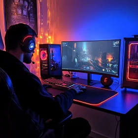High-Tech Gamer Environment