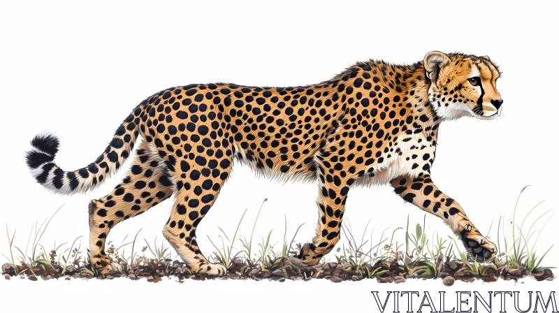 AI ART Elegant Cheetah in Nature