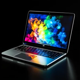 Stylish Laptop with Vibrant Screen Display