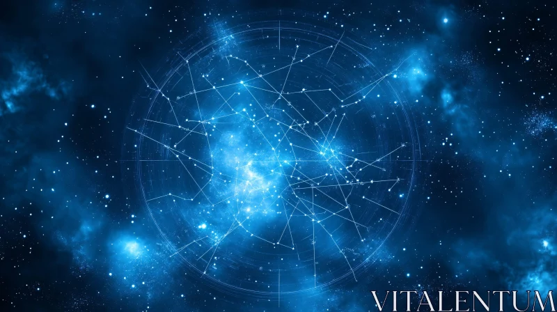 Cosmic Blueprint: A Starry Sky Chart