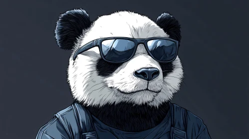 Stylish Panda Artwork