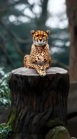 Cheetah Portrait Amidst Nature