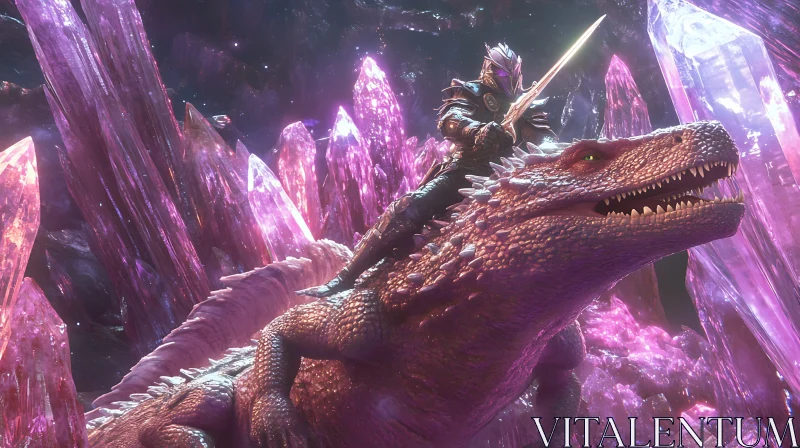 Dragon Rider in a Crystalline World