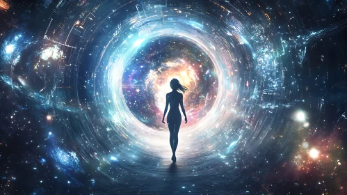 Cosmic Portal Silhouette