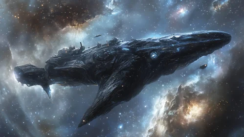 Celestial Leviathan: A Spaceship Odyssey
