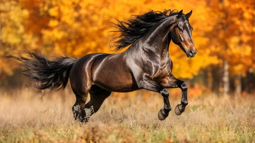 Autumnal Galloping Horse