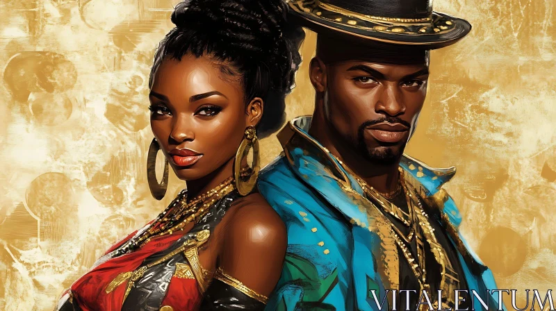 Golden Era Portrait of a Couple