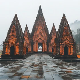Symmetrical Temple Architecture