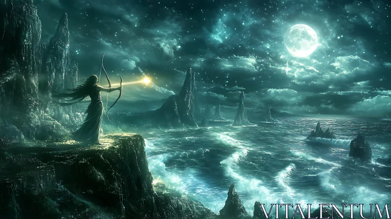 Night Archer Seascape