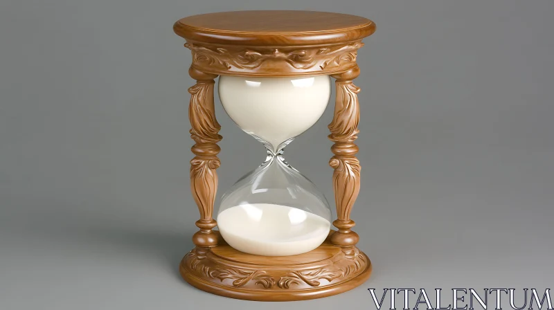 Elegant Wooden Hourglass