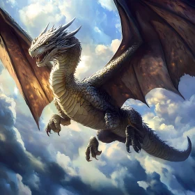 Majestic Dragon in Flight