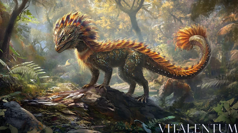 Mystical Forest Dragon Art