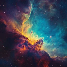 Cosmic Cloud Canvas Art