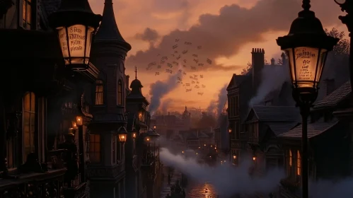 Old Town Street Scene
