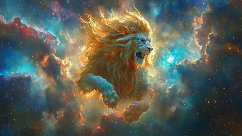 Cosmic Lion Artwork