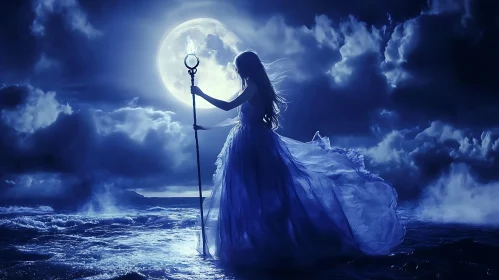 Lunar Guardian by the Sea