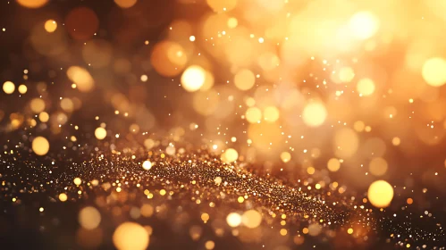 Abstract Golden Lights