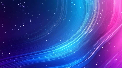 Abstract Starfield with Color Gradient
